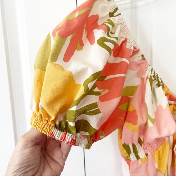 Sabo 100% cotton 60’s floral print retro inspired mini summer dress - Picture 9 of 12